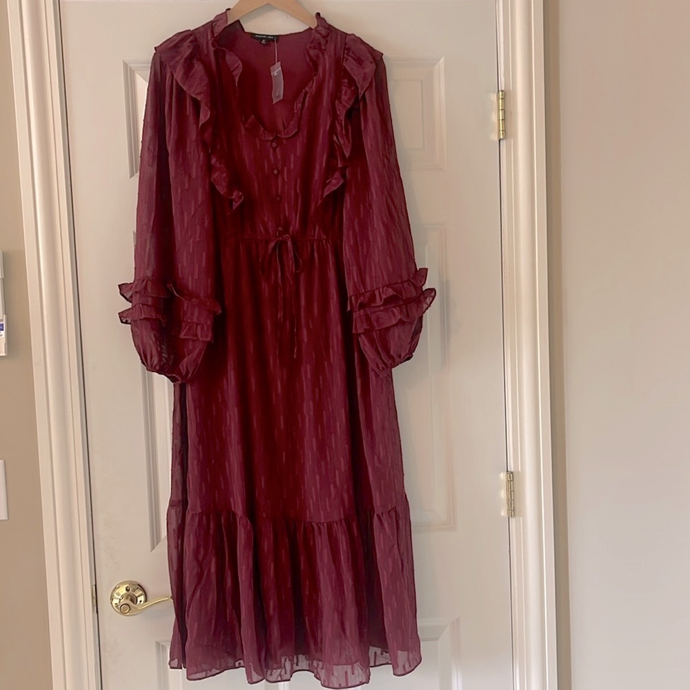 Target August Sky Maroon Dress